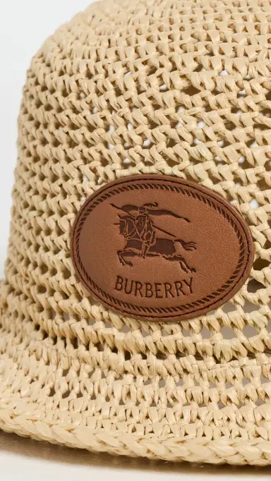 Burberry Crochet Patch Bucket Hat Natural | Thumbnail 4 Burberry Crochet Patch Bucket Hat Natural | Thumbnail 4