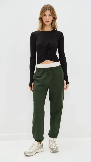 FP Movement Tempo Ruched Long Sleeve Top Black | Thumbnail 5 FP Movement Tempo Ruched Long Sleeve Top Black | Thumbnail 5