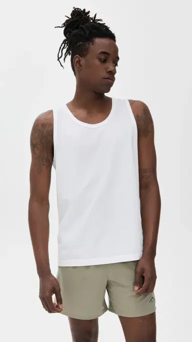 REIGNING CHAMP ightweight Jersey Slim Tank Top White | Thumbnail 2 REIGNING CHAMP ightweight Jersey Slim Tank Top White | Thumbnail 2