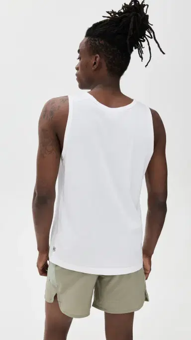 REIGNING CHAMP ightweight Jersey Slim Tank Top White | Thumbnail 3 REIGNING CHAMP ightweight Jersey Slim Tank Top White | Thumbnail 3