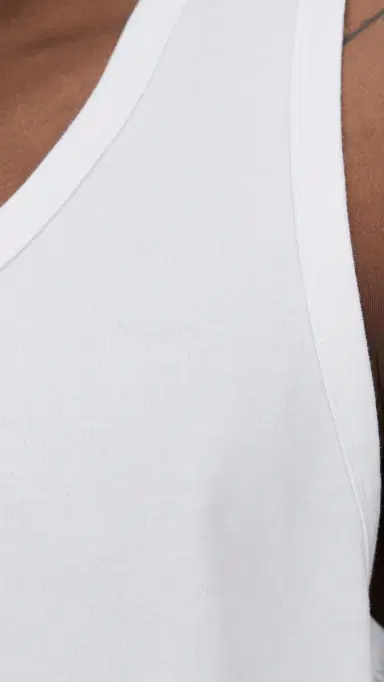 REIGNING CHAMP ightweight Jersey Slim Tank Top White | Thumbnail 6 REIGNING CHAMP ightweight Jersey Slim Tank Top White | Thumbnail 6