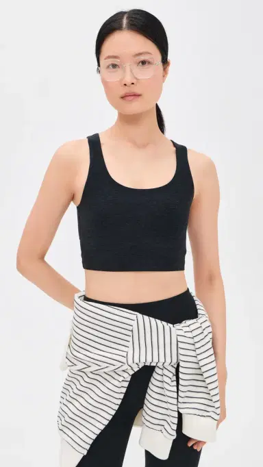 Beyond Yoga Spacedye Twister Cropped Tank Darkest Night | Thumbnail 2 Beyond Yoga Spacedye Twister Cropped Tank Darkest Night | Thumbnail 2