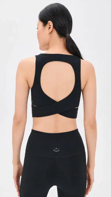 Beyond Yoga Spacedye Twister Cropped Tank Darkest Night | Thumbnail 3 Beyond Yoga Spacedye Twister Cropped Tank Darkest Night | Thumbnail 3