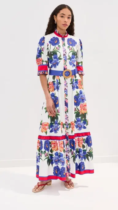 Borgo de Nor Marni Dress Floral Candy P. Ment | Thumbnail 2 Borgo de Nor Marni Dress Floral Candy P. Ment | Thumbnail 2