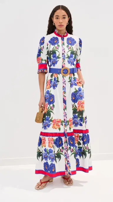 Borgo de Nor Marni Dress Floral Candy P. Ment | Thumbnail 5 Borgo de Nor Marni Dress Floral Candy P. Ment | Thumbnail 5
