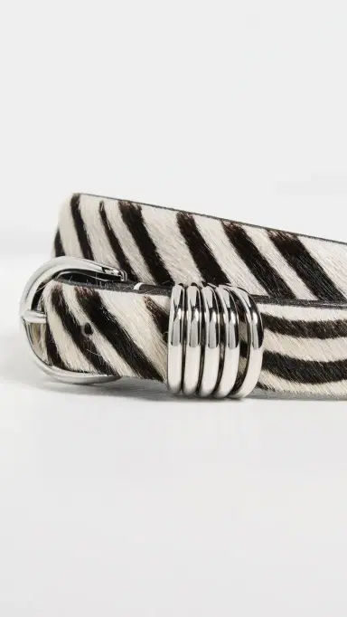 Anderson's Slim Semi Formal Pony Skin Leather Belt Zebra | Thumbnail 5 Anderson's Slim Semi Formal Pony Skin Leather Belt Zebra | Thumbnail 5