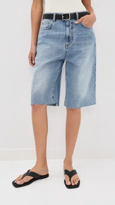Róhe Baggy Fit Denim Shorts Classic Blue | Thumbnail 2 Róhe Baggy Fit Denim Shorts Classic Blue | Thumbnail 2