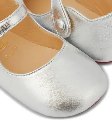 Christian Louboutin Kids Baby Love Chick metallic leather ballet flats | Thumbnail 5 Christian Louboutin Kids Baby Love Chick metallic leather ballet flats | Thumbnail 5