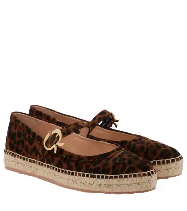 Gianvito Rossi Elda leopard-print suede espadrilles | Thumbnail 1 Gianvito Rossi Elda leopard-print suede espadrilles | Thumbnail 1