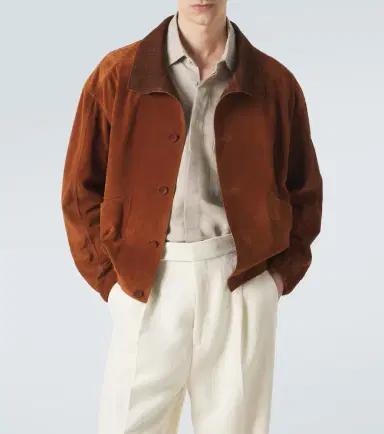 Zegna Suede bomber jacket | Thumbnail 2 Zegna Suede bomber jacket | Thumbnail 2