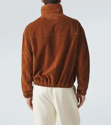 Zegna Suede bomber jacket | Thumbnail 6 Zegna Suede bomber jacket | Thumbnail 6