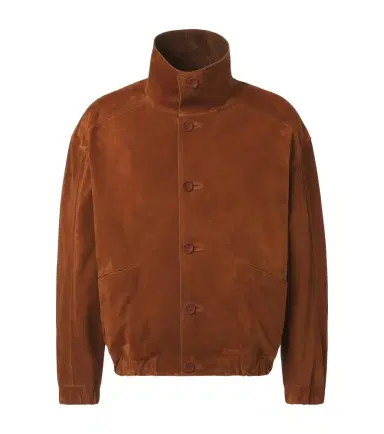 Zegna Suede bomber jacket | Thumbnail 1 Zegna Suede bomber jacket | Thumbnail 1
