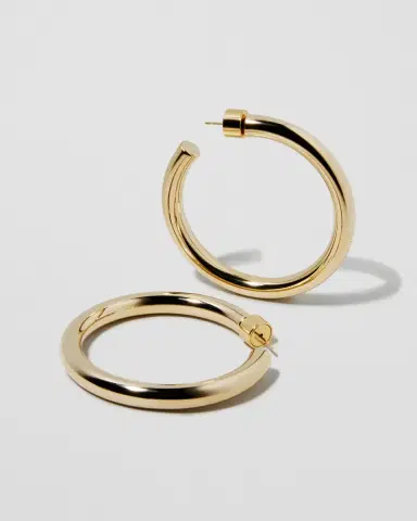 Jennifer Fisher 1.5 Natasha Baby Hoops | Thumbnail 2 Jennifer Fisher 1.5 Natasha Baby Hoops | Thumbnail 2