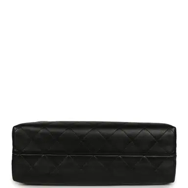 Chanel Chanel Large Coco Base Hobo Bag Brown Suede and Black Shiny Lambskin Brushed Gold Hardware | Thumbnail 6 Chanel Chanel Large Coco Base Hobo Bag Brown Suede and Black Shiny Lambskin Brushed Gold Hardware | Thumbnail 6