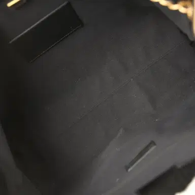 Chanel Chanel Large Coco Base Hobo Bag Brown Suede and Black Shiny Lambskin Brushed Gold Hardware | Thumbnail 8 Chanel Chanel Large Coco Base Hobo Bag Brown Suede and Black Shiny Lambskin Brushed Gold Hardware | Thumbnail 8