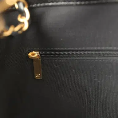 Chanel Chanel Large Coco Base Hobo Bag Brown Suede and Black Shiny Lambskin Brushed Gold Hardware | Thumbnail 10 Chanel Chanel Large Coco Base Hobo Bag Brown Suede and Black Shiny Lambskin Brushed Gold Hardware | Thumbnail 10