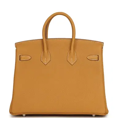 HERMÈS Hermes Birkin 25 Naturel Sable Togo Palladium Hardware | Thumbnail 4 HERMÈS Hermes Birkin 25 Naturel Sable Togo Palladium Hardware | Thumbnail 4