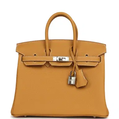 HERMÈS Hermes Birkin 25 Naturel Sable Togo Palladium Hardware | Thumbnail 1 HERMÈS Hermes Birkin 25 Naturel Sable Togo Palladium Hardware | Thumbnail 1