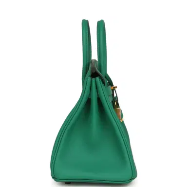 HERMÈS Hermes Birkin 25 Vert Vertigo Swift Gold Hardware | Thumbnail 3 HERMÈS Hermes Birkin 25 Vert Vertigo Swift Gold Hardware | Thumbnail 3