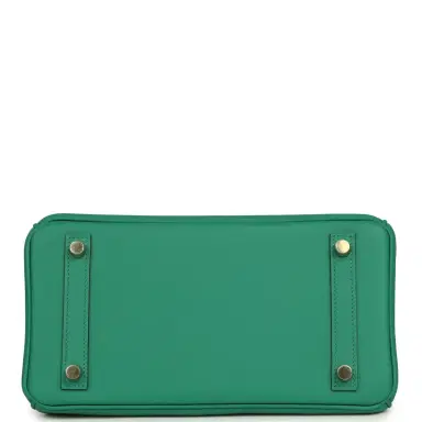 HERMÈS Hermes Birkin 25 Vert Vertigo Swift Gold Hardware | Thumbnail 6 HERMÈS Hermes Birkin 25 Vert Vertigo Swift Gold Hardware | Thumbnail 6
