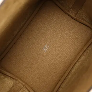 HERMÈS Hermes Picotin Lock 18 Dune Clemence Palladium Hardware | Thumbnail 7 HERMÈS Hermes Picotin Lock 18 Dune Clemence Palladium Hardware | Thumbnail 7