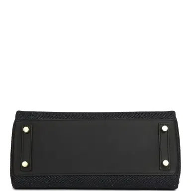 HERMÈS Hermes Shoulder Birkin Light 29 Black Swift and Bleu Indigo Denim Gold Hardware | Thumbnail 6 HERMÈS Hermes Shoulder Birkin Light 29 Black Swift and Bleu Indigo Denim Gold Hardware | Thumbnail 6
