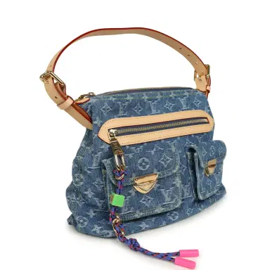 Louis Vuitton Louis Vuitton Baggy NM Blue Denim Monogram Gold Hardware | Thumbnail 2 Louis Vuitton Louis Vuitton Baggy NM Blue Denim Monogram Gold Hardware | Thumbnail 2