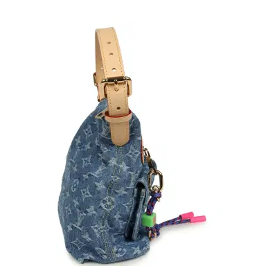 Louis Vuitton Louis Vuitton Baggy NM Blue Denim Monogram Gold Hardware | Thumbnail 3 Louis Vuitton Louis Vuitton Baggy NM Blue Denim Monogram Gold Hardware | Thumbnail 3