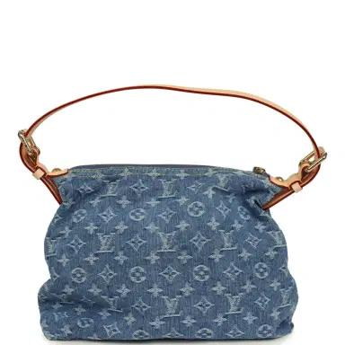Louis Vuitton Louis Vuitton Baggy NM Blue Denim Monogram Gold Hardware | Thumbnail 4 Louis Vuitton Louis Vuitton Baggy NM Blue Denim Monogram Gold Hardware | Thumbnail 4