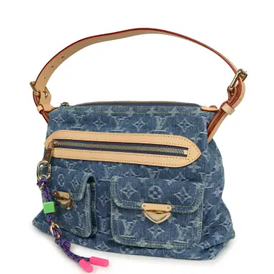 Louis Vuitton Louis Vuitton Baggy NM Blue Denim Monogram Gold Hardware | Thumbnail 5 Louis Vuitton Louis Vuitton Baggy NM Blue Denim Monogram Gold Hardware | Thumbnail 5