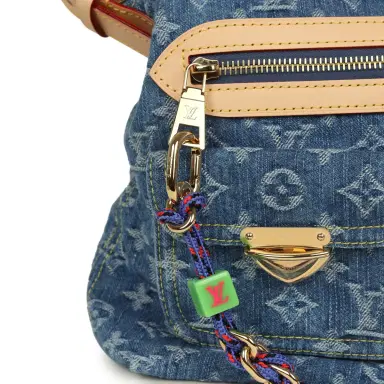 Louis Vuitton Louis Vuitton Baggy NM Blue Denim Monogram Gold Hardware | Thumbnail 7 Louis Vuitton Louis Vuitton Baggy NM Blue Denim Monogram Gold Hardware | Thumbnail 7