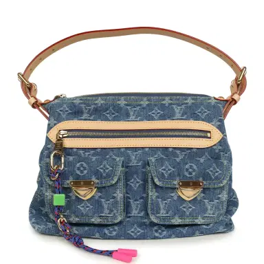 Louis Vuitton Louis Vuitton Baggy NM Blue Denim Monogram Gold Hardware | Thumbnail 1 Louis Vuitton Louis Vuitton Baggy NM Blue Denim Monogram Gold Hardware | Thumbnail 1