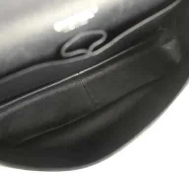 Chanel Pre-owned Chanel Jumbo Classic Double Flap Bag Black Patent Silver Hardware | Thumbnail 10 Chanel Pre-owned Chanel Jumbo Classic Double Flap Bag Black Patent Silver Hardware | Thumbnail 10