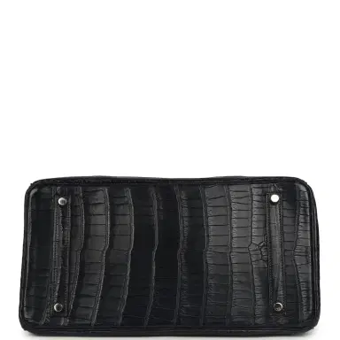 HERMÈS Pre-owned Hermes Birkin 35 Bleu Indigo Matte Porosus Crocodile Palladium Hardware | Thumbnail 6 HERMÈS Pre-owned Hermes Birkin 35 Bleu Indigo Matte Porosus Crocodile Palladium Hardware | Thumbnail 6