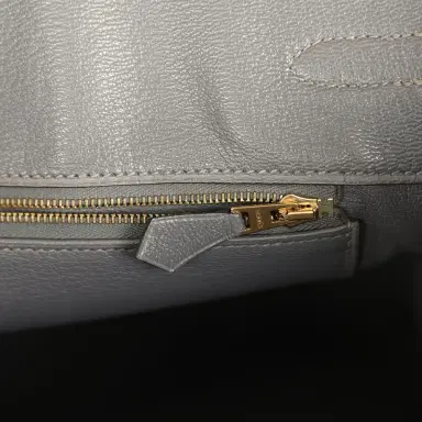 HERMÈS Pre-owned Hermes Birkin 35 Gris Paris Matte Alligator Gold Hardware | Thumbnail 9 HERMÈS Pre-owned Hermes Birkin 35 Gris Paris Matte Alligator Gold Hardware | Thumbnail 9