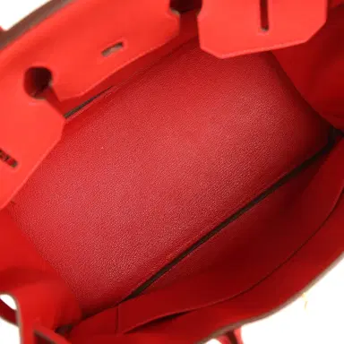 HERMÈS Pre-owned Hermes Birkin 35 Rouge Tomate Togo Gold Hardware | Thumbnail 8 HERMÈS Pre-owned Hermes Birkin 35 Rouge Tomate Togo Gold Hardware | Thumbnail 8