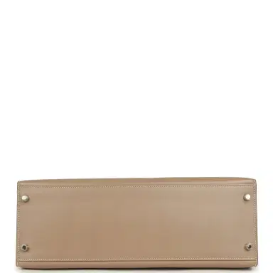 HERMÈS Pre-owned Hermes Kelly Sellier 35 Argile Tadelakt Guilloche Palladium Hardware | Thumbnail 6 HERMÈS Pre-owned Hermes Kelly Sellier 35 Argile Tadelakt Guilloche Palladium Hardware | Thumbnail 6