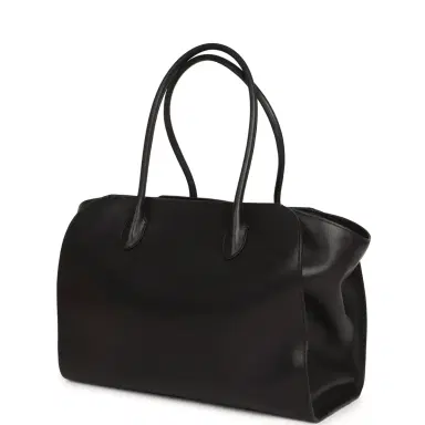 The Row The Row Marlo 14 Tote Bag Black Saddle Silver Hardware | Thumbnail 5 The Row The Row Marlo 14 Tote Bag Black Saddle Silver Hardware | Thumbnail 5