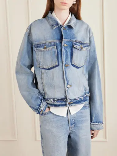 Maison Margiela Distressed Denim Jacket | Thumbnail 3 Maison Margiela Distressed Denim Jacket | Thumbnail 3