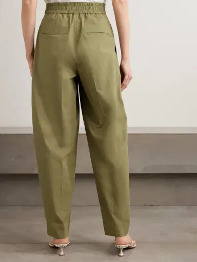 Joseph Paver Pleated Cotton Tapered Pants | Thumbnail 4 Joseph Paver Pleated Cotton Tapered Pants | Thumbnail 4