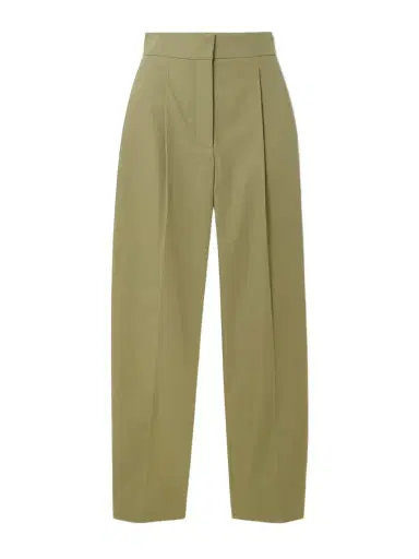 Joseph Paver Pleated Cotton Tapered Pants | Thumbnail 1 Joseph Paver Pleated Cotton Tapered Pants | Thumbnail 1