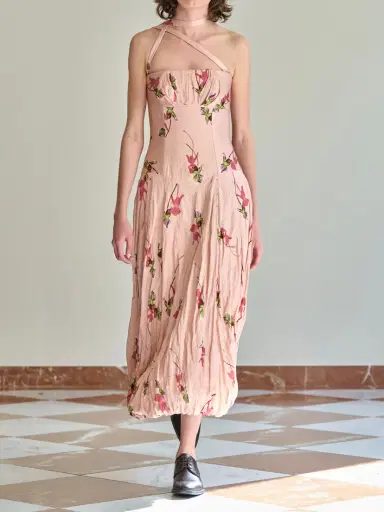 Emilia Wickstead Printed Crinkle-satin Midi Dress | Thumbnail 5 Emilia Wickstead Printed Crinkle-satin Midi Dress | Thumbnail 5
