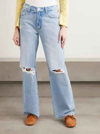 Mother Maven Sneak Distressed High-rise Straight-leg Jeans | Thumbnail 3 Mother Maven Sneak Distressed High-rise Straight-leg Jeans | Thumbnail 3