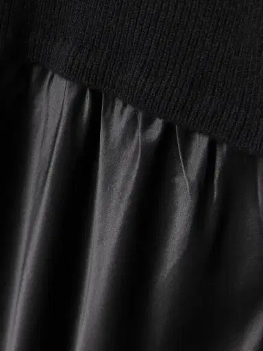 Christopher Esber Ribbed Cashmere And Silk-satin Maxi Dress | Thumbnail 4 Christopher Esber Ribbed Cashmere And Silk-satin Maxi Dress | Thumbnail 4