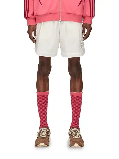 adidas Men's x Wales Bonner Nylon Football Shorts - Off White | Thumbnail 4 adidas Men's x Wales Bonner Nylon Football Shorts - Off White | Thumbnail 4