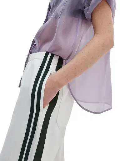 rag & bone Women's Featherweight Logan Striped Denim Track Pants - White Sport - Size XL | Thumbnail 5 rag & bone Women's Featherweight Logan Striped Denim Track Pants - White Sport - Size XL | Thumbnail 5