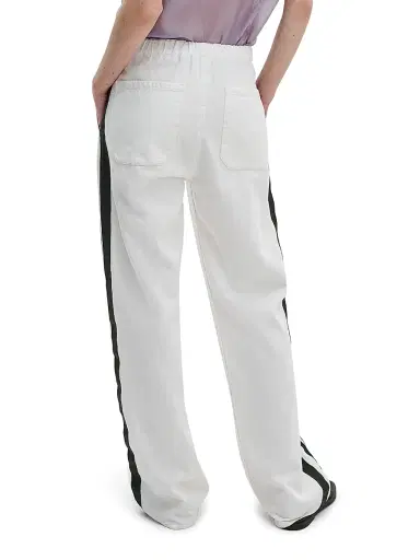 rag & bone Women's Featherweight Logan Striped Denim Track Pants - White Sport - Size XL | Thumbnail 6 rag & bone Women's Featherweight Logan Striped Denim Track Pants - White Sport - Size XL | Thumbnail 6