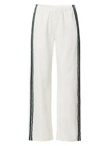 rag & bone Women's Featherweight Logan Striped Denim Track Pants - White Sport - Size XL | Thumbnail 1 rag & bone Women's Featherweight Logan Striped Denim Track Pants - White Sport - Size XL | Thumbnail 1
