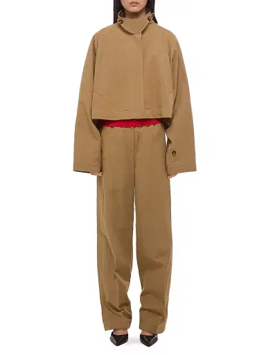 Helmut Lang Women's Cropped Trench Jacket - Trench - Size Large | Thumbnail 2 Helmut Lang Women's Cropped Trench Jacket - Trench - Size Large | Thumbnail 2