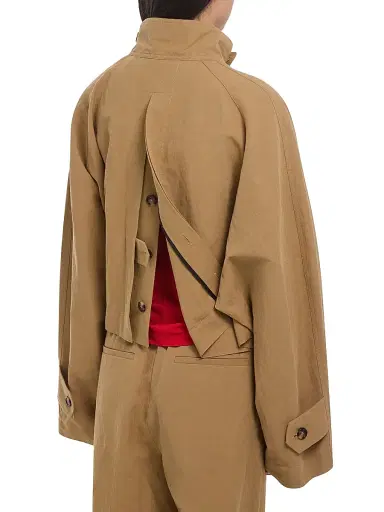 Helmut Lang Women's Cropped Trench Jacket - Trench - Size Large | Thumbnail 6 Helmut Lang Women's Cropped Trench Jacket - Trench - Size Large | Thumbnail 6